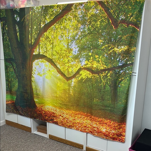 Sunlit Forest Wall Tapestry - Picture 2 of 7